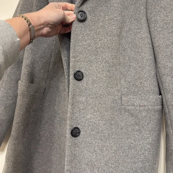 Ralph Lauren Grey Wool Coat - Picture 3 of 6